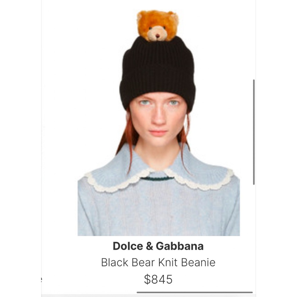 Dolce & Gabbana Black cashmere beanie